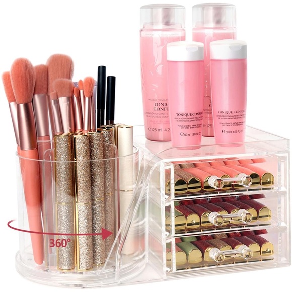 Other - 360° Rotating Clear Makeup Organizer